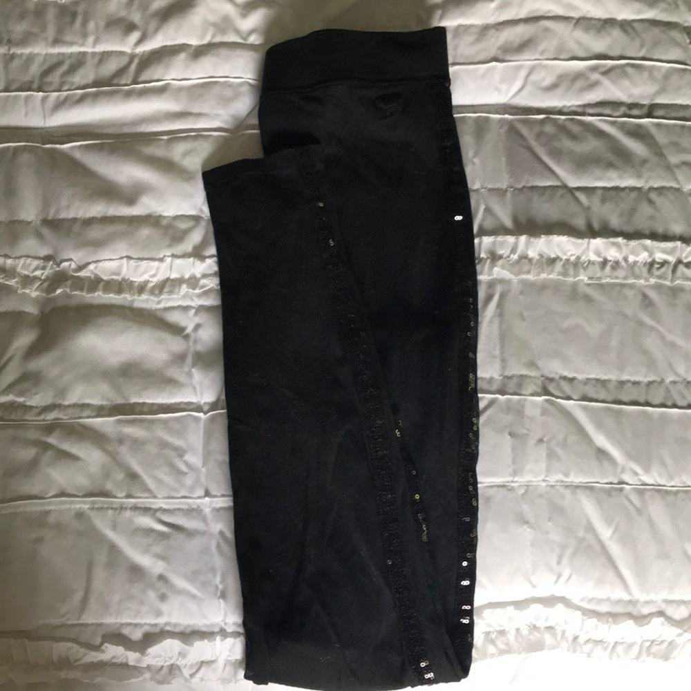 Victoria’s Secret PINK sequin stripe leggings